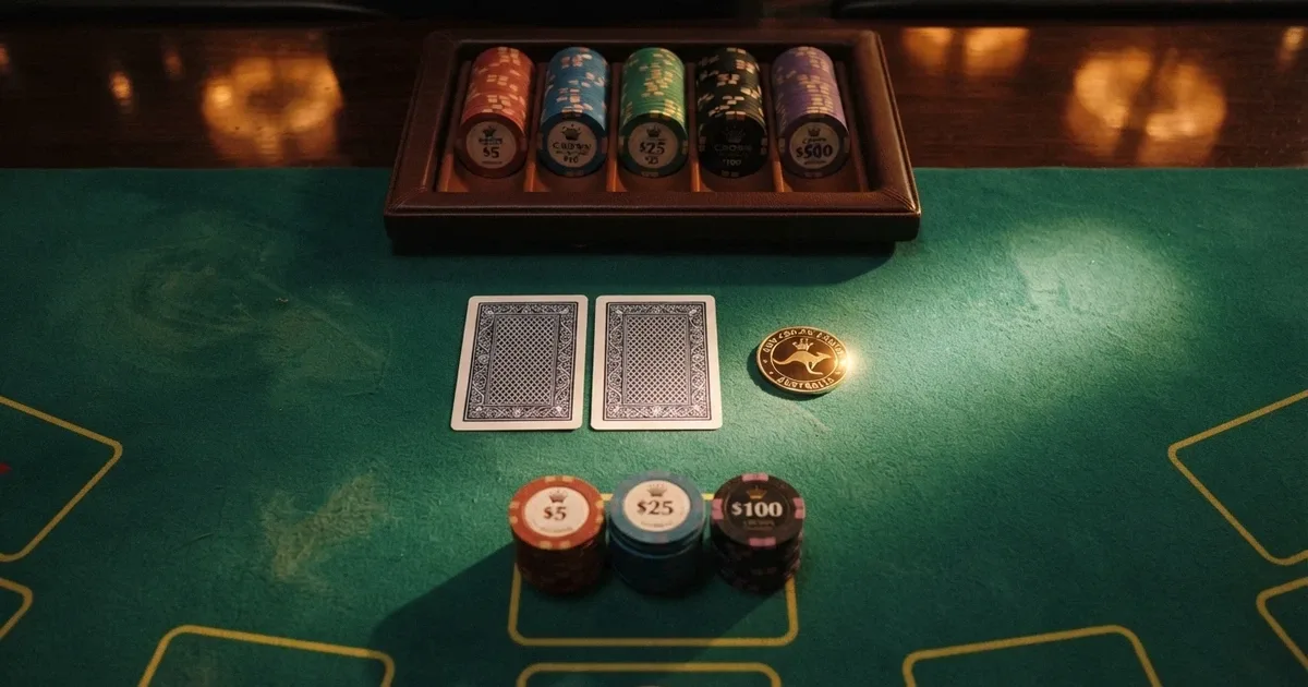 A stylised arrangement of casino brand cards laid out in a comparison grid, each showing a logo, a welcome-bonus badge and a licence marker, over a dark background with subtle BCH coin icons