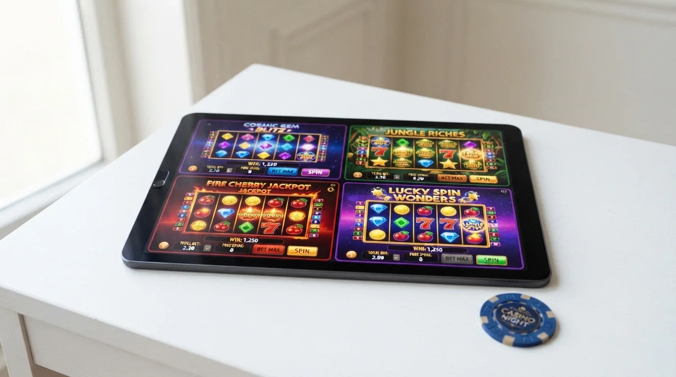 Grid of popular online pokies including Big Bass Bonanza, Starburst and Gates of Olympus