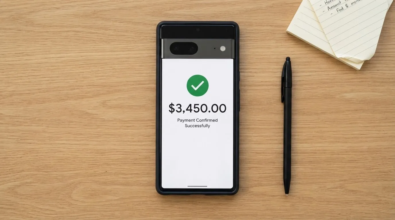 A bank app displaying a PayID transfer confirmation with an Osko logo and an instant deposit notification